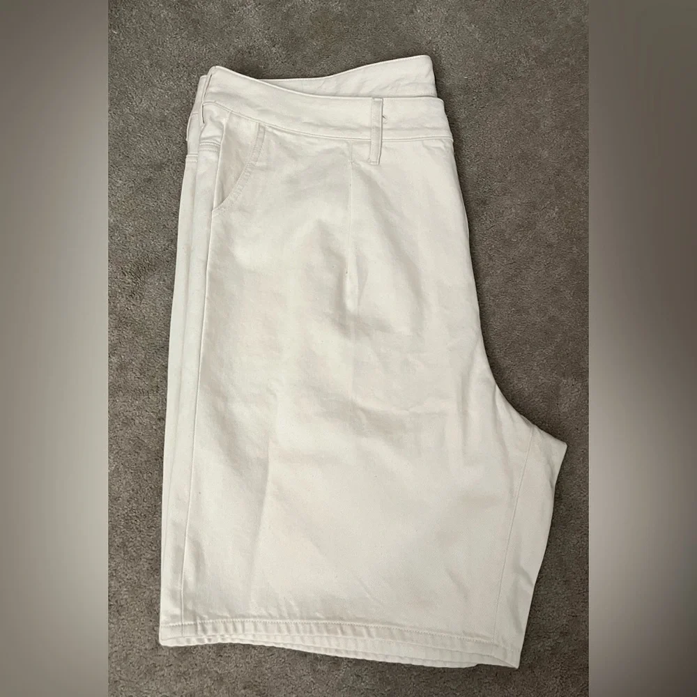 J.Crew Beige Cotton Twill Wide-Leg Shorts Size 36 NWT